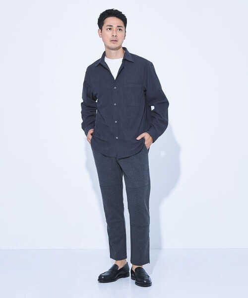 green label relaxing（グリーンレーベルリラクシング）の「【WEB限定】JUST fit コーデュロイ 長袖 シャツ（シャツ/ブラウス・メンズ・ネイビー/ブラック/ブラウン・S/M/L/XL）」の16枚目の写真