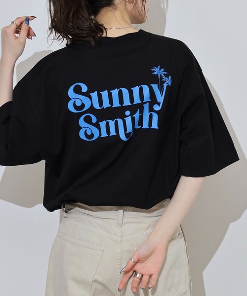 Sunny Smith(サニースミス)の「Sunnysmith 11.6ウルトラヘビーオンス Heavy Smith刺繍ロゴTシャツ(Tシャツ/カットソー・メンズ・ブラック・L)」の5枚目の写真