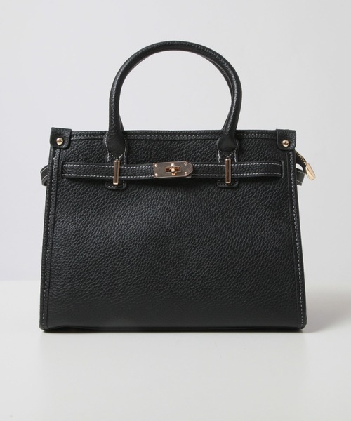 Julia Boutique(ジュリアブティック)の「ベルトデザインハンドバッグ/24633(ハンドバッグ・レディース・ベージュ/ブラック・ONE)」の8枚目の写真