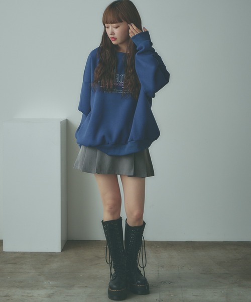 AO2（アオズ）の「Ribbon Mini pleated Skirt / リボンデザイン プリーツミニスカート（スカート・レディース・カーキブラウン/ブラック/グレー・FREE）」の7枚目の写真