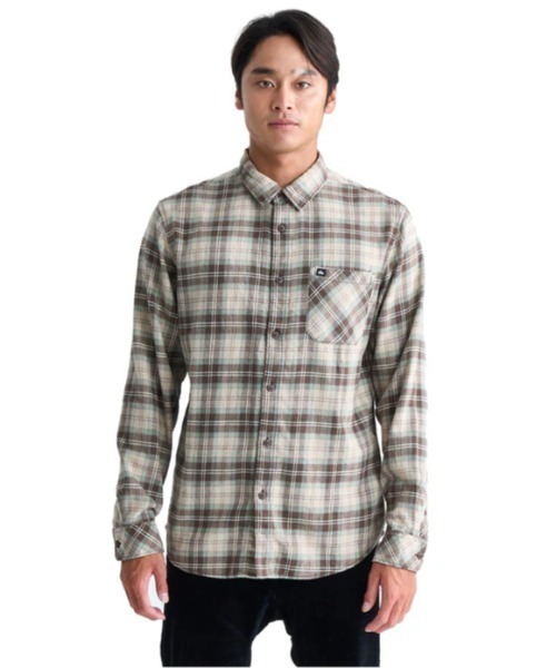 Quiksilver(クイックシルバー)の「ENSIGN CLASSIC FLANN/クイックシルバー長袖チェックシャツ(シャツ/ブラウス・メンズ・ブラウン/ブルー・SMALL/MEDIUM/LARGE/X-LARGE)」の2枚目の写真