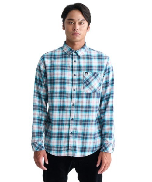 ENSIGN CLASSIC FLANN/クイックシルバー長袖チェックシャツ