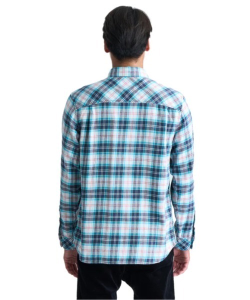 Quiksilver(クイックシルバー)の「ENSIGN CLASSIC FLANN/クイックシルバー長袖チェックシャツ(シャツ/ブラウス・メンズ・ブラウン/ブルー・SMALL/MEDIUM/LARGE/X-LARGE)」の9枚目の写真