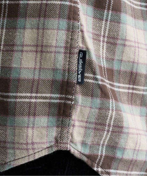 Quiksilver(クイックシルバー)の「ENSIGN CLASSIC FLANN/クイックシルバー長袖チェックシャツ(シャツ/ブラウス・メンズ・ブラウン/ブルー・SMALL/MEDIUM/LARGE/X-LARGE)」の3枚目の写真