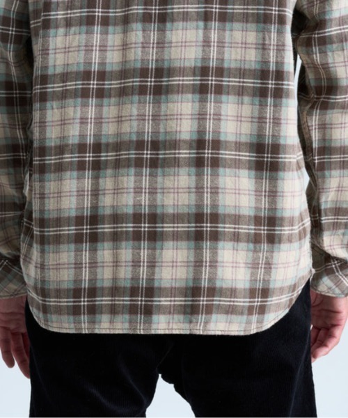 Quiksilver(クイックシルバー)の「ENSIGN CLASSIC FLANN/クイックシルバー長袖チェックシャツ(シャツ/ブラウス・メンズ・ブラウン/ブルー・SMALL/MEDIUM/LARGE/X-LARGE)」の4枚目の写真