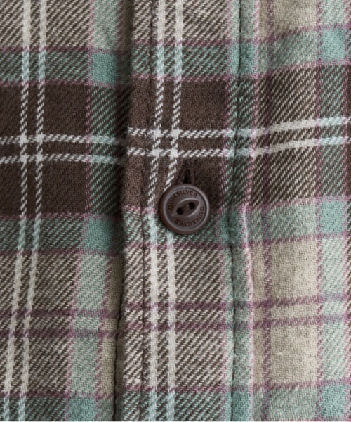 Quiksilver(クイックシルバー)の「ENSIGN CLASSIC FLANN/クイックシルバー長袖チェックシャツ(シャツ/ブラウス・メンズ・ブラウン/ブルー・SMALL/MEDIUM/LARGE/X-LARGE)」の7枚目の写真