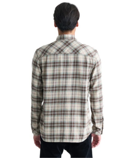 Quiksilver(クイックシルバー)の「ENSIGN CLASSIC FLANN/クイックシルバー長袖チェックシャツ(シャツ/ブラウス・メンズ・ブラウン/ブルー・SMALL/MEDIUM/LARGE/X-LARGE)」の10枚目の写真