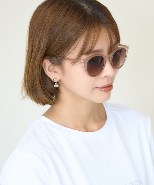 ROPE' PICNIC（ロペピクニック）の「ケース付きアイウエア（サングラス・レディース・ベージュ/ブラック・FREE）」の2枚目の写真