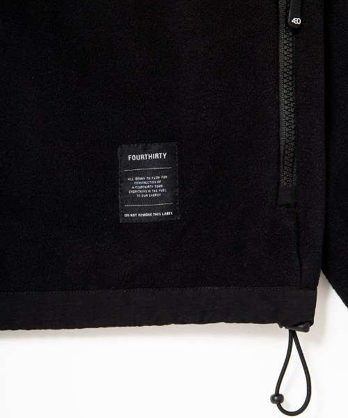 430(フォーサーティ)の「mj10169-PRTC FLEECE FULL ZIP JACKET フリースジャケット(その他アウター・メンズ・ブラック・0/1/2/3)」の8枚目の写真