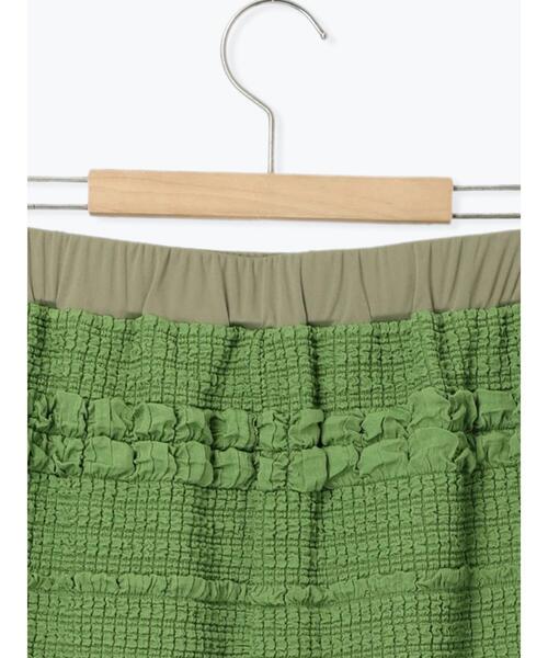 ehka sopo(エヘカソポ)の「ポコポコナロースカート(スカート・レディース・ブラック/グリーン/キナリ・F)」の22枚目の写真