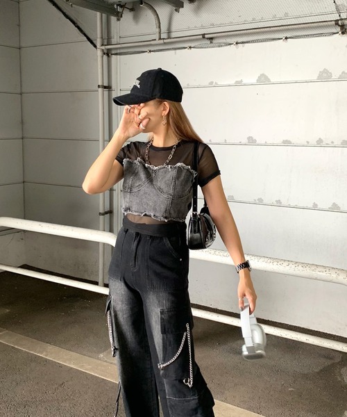 おまめちゃん 様　 JEANS レディースTシャツ クロップド丈 おまめちゃん 様 JEANS レディースTシャツ クロップド丈 楽天