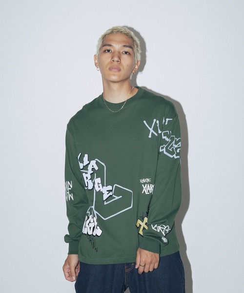 大人気 早い者勝ち XLARGE SKYLINE S/S TEE グラフィック◎ エクストララージ XLARGE スカイライン ショートスリーブTシャツ