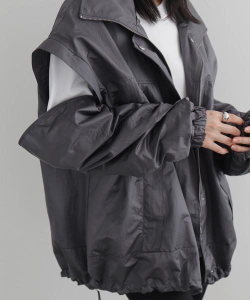 LIAN（リアン）の「袖取り外し2WAYナイロンジャケット（ナイロン