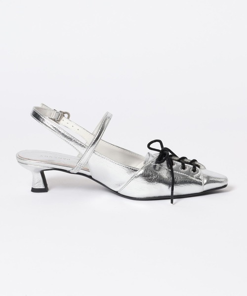 PAGEBOY(ページボーイ)の「レースアップミュール(パンプス・レディース・ダークグリーン/シルバー・MEDIUM/LARGE)」の12枚目の写真