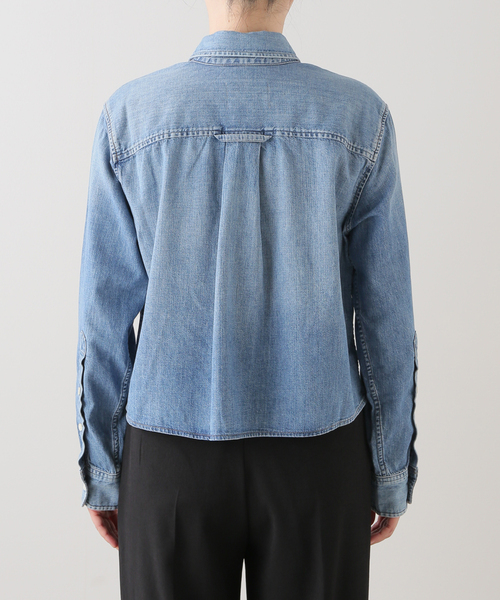 Citizens of humanity（シチズンズオブヒューマニティー）の「【CITIZENS OF HUMANITY/シチズンズ オブ ヒューマニティー】CROPPED DENIM SHIRT（シャツ/ブラウス・レディース・ブルー・FREE）」の10枚目の写真