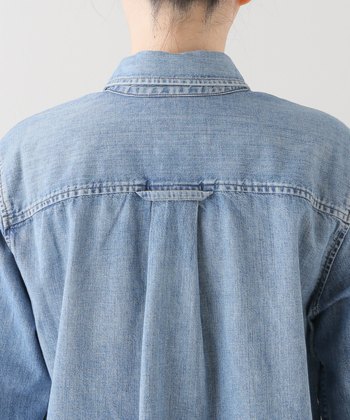 Citizens of humanity（シチズンズオブヒューマニティー）の「【CITIZENS OF HUMANITY/シチズンズ オブ ヒューマニティー】CROPPED DENIM SHIRT（シャツ/ブラウス・レディース・ブルー・FREE）」の12枚目の写真