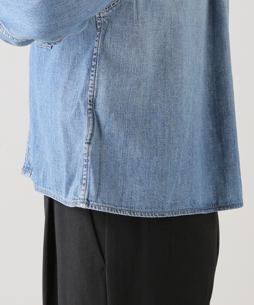 Citizens of humanity（シチズンズオブヒューマニティー）の「【CITIZENS OF HUMANITY/シチズンズ オブ ヒューマニティー】CROPPED DENIM SHIRT（シャツ/ブラウス・レディース・ブルー・FREE）」の18枚目の写真