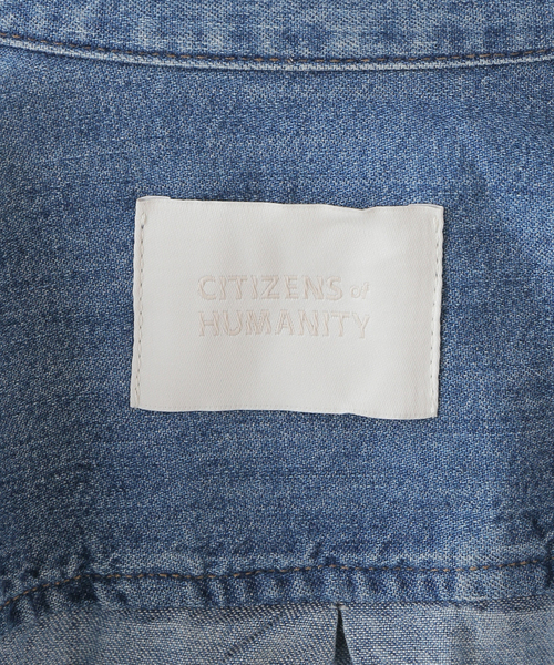 Citizens of humanity（シチズンズオブヒューマニティー）の「【CITIZENS OF HUMANITY/シチズンズ オブ ヒューマニティー】CROPPED DENIM SHIRT（シャツ/ブラウス・レディース・ブルー・FREE）」の19枚目の写真