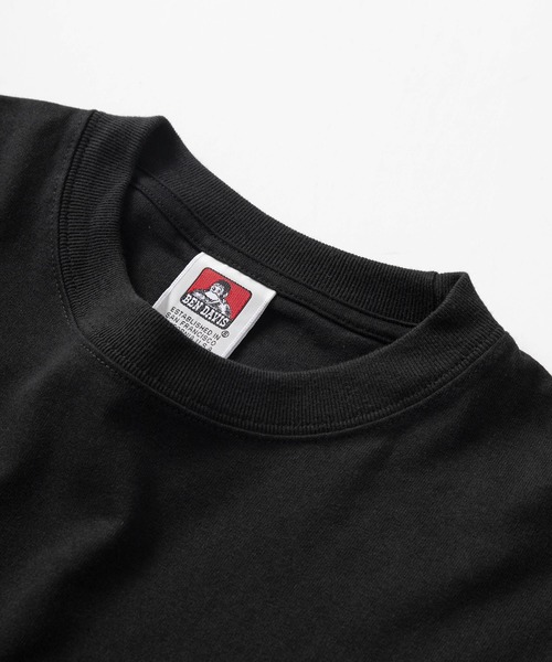 BEN DAVIS（ベンデイビス）の「【BEN DAVIS/ベンデイビス】ワンポイント ブランドロゴ＆バイカーロゴ スリーブ刺繍デザイン ビッグシルエット ロングスリーブTシャツ/ロンT（Tシャツ/カットソー・メンズ・ブラック/ダークオレンジ/パープル/ホワイト・XL/L/M）」の7枚目の写真