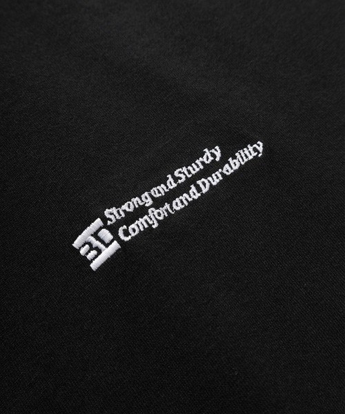 BEN DAVIS（ベンデイビス）の「【BEN DAVIS/ベンデイビス】ワンポイント ブランドロゴ＆バイカーロゴ スリーブ刺繍デザイン ビッグシルエット ロングスリーブTシャツ/ロンT（Tシャツ/カットソー・メンズ・ブラック/ダークオレンジ/パープル/ホワイト・XL/L/M）」の9枚目の写真