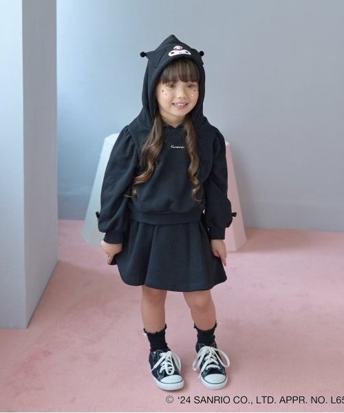 Lycee mine(リセマイン)の「【サンリオキャラクターズ】変身パーカ&フレアスカートセットアップ(アンサンブル・キッズ・ブラック/クリーム/ラベンダー・100cm/140cm/130cm/120cm/110cm)」の17枚目の写真