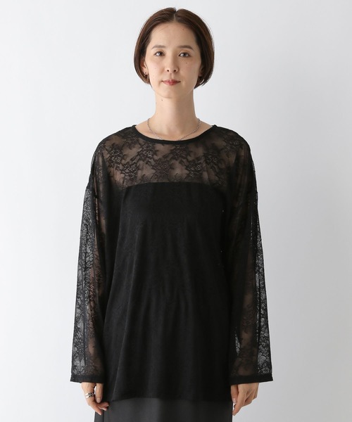 LEPSIM（レプシィム）の「レースロンT　140911（Tシャツ/カットソー・レディース・オフホワイト/ブラック・FREE）」の15枚目の写真