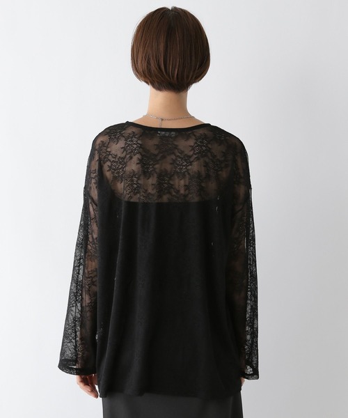 LEPSIM（レプシィム）の「レースロンT　140911（Tシャツ/カットソー・レディース・オフホワイト/ブラック・FREE）」の17枚目の写真