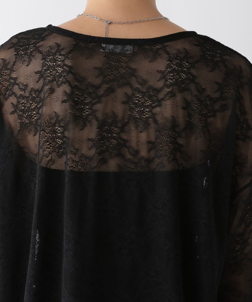 LEPSIM（レプシィム）の「レースロンT　140911（Tシャツ/カットソー・レディース・オフホワイト/ブラック・FREE）」の20枚目の写真