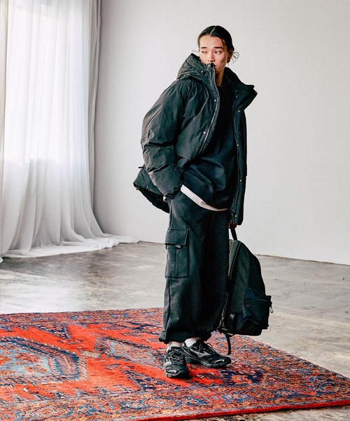 RAGEBLUE(レイジブルー)の「【AIRTHERMAL/高機能中綿】切り替えマウンテンパーカー/フードブルゾン(ダウンジャケット/コート・メンズ・グレー系その他/ベージュ系その他/ブラック・MEDIUM/LARGE/X-LARGE)」の6枚目の写真