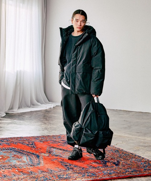 RAGEBLUE(レイジブルー)の「【AIRTHERMAL/高機能中綿】切り替えマウンテンパーカー/フードブルゾン(ダウンジャケット/コート・メンズ・グレー系その他/ベージュ系その他/ブラック・MEDIUM/LARGE/X-LARGE)」の8枚目の写真