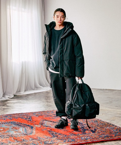 RAGEBLUE(レイジブルー)の「【AIRTHERMAL/高機能中綿】切り替えマウンテンパーカー/フードブルゾン(ダウンジャケット/コート・メンズ・グレー系その他/ベージュ系その他/ブラック・MEDIUM/LARGE/X-LARGE)」の9枚目の写真