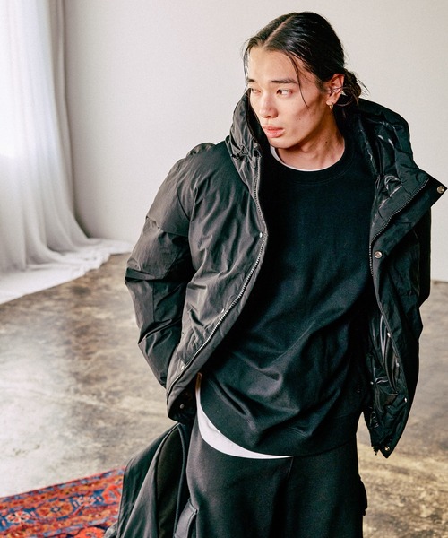 セール】【AIRTHERMAL/高機能中綿】切り替えマウンテンパーカー/フード