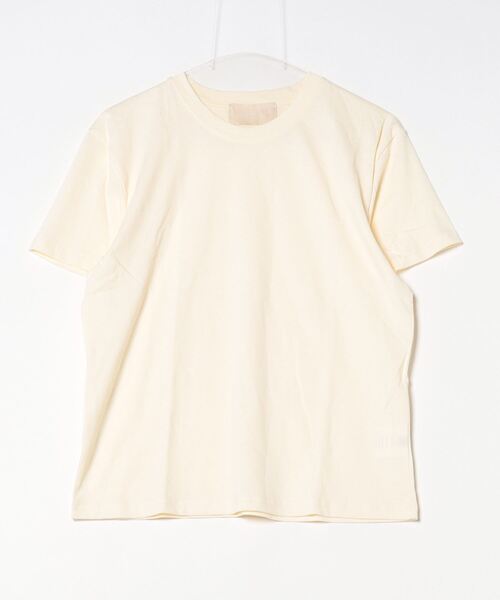 LA POMME petit(ラポミ・プチ)の「Basic Off Shoulder T Shirt(Tシャツ/カットソー・レディース・グレー/ブラック/ホワイト/イエロー・FREE)」の4枚目の写真