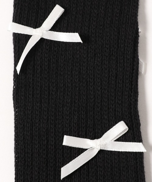 PAGEBOY（ページボーイ）の「リボンルーズソックス（その他小物・レディース・ブラック/オフホワイト・FREE）」の6枚目の写真