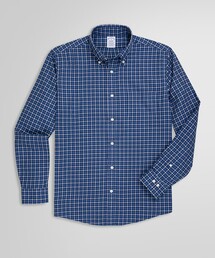 ストレッチコットンツイル チェック カジュアルシャツ Regular Fit