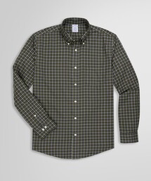 ストレッチコットンツイル チェック カジュアルシャツ Regular Fit