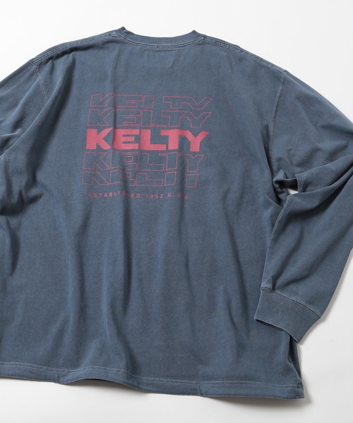 KELTY(ケルティ)の「【KELTY】Back Typo Logo L/S T-shirt KE24213102(Tシャツ/カットソー・メンズ・ダークグリーン/レッド系2/ブラック/アイボリー/ヘザーグレー/ネイビー・L/M)」の5枚目の写真