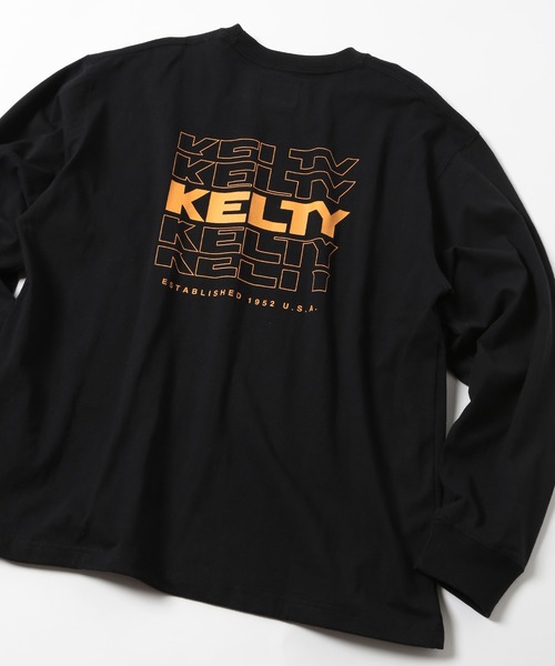 KELTY(ケルティ)の「【KELTY】Back Typo Logo L/S T-shirt KE24213102(Tシャツ/カットソー・メンズ・ダークグリーン/レッド系2/ブラック/アイボリー/ヘザーグレー/ネイビー・L/M)」の2枚目の写真