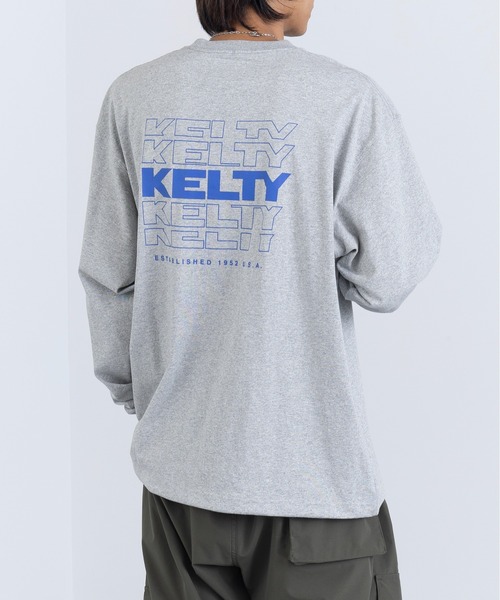 KELTY(ケルティ)の「【KELTY】Back Typo Logo L/S T-shirt KE24213102(Tシャツ/カットソー・メンズ・ダークグリーン/レッド系2/ブラック/アイボリー/ヘザーグレー/ネイビー・L/M)」の12枚目の写真