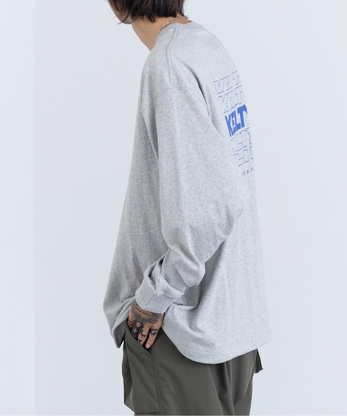 KELTY(ケルティ)の「【KELTY】Back Typo Logo L/S T-shirt KE24213102(Tシャツ/カットソー・メンズ・ダークグリーン/レッド系2/ブラック/アイボリー/ヘザーグレー/ネイビー・L/M)」の11枚目の写真