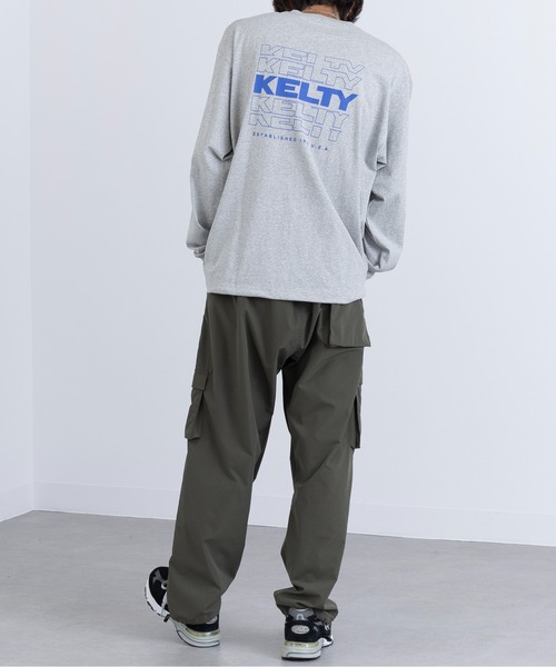 KELTY(ケルティ)の「【KELTY】Back Typo Logo L/S T-shirt KE24213102(Tシャツ/カットソー・メンズ・ダークグリーン/レッド系2/ブラック/アイボリー/ヘザーグレー/ネイビー・L/M)」の15枚目の写真