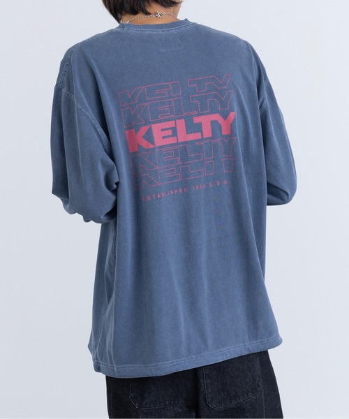 KELTY(ケルティ)の「【KELTY】Back Typo Logo L/S T-shirt KE24213102(Tシャツ/カットソー・メンズ・ダークグリーン/レッド系2/ブラック/アイボリー/ヘザーグレー/ネイビー・L/M)」の20枚目の写真