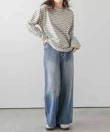 AMELY | ボーダーロングスリーブT(Tシャツ/カットソー)