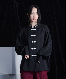 Ellno Loset | チャイナ刺繍ルーズシャツ(シャツ/ブラウス)