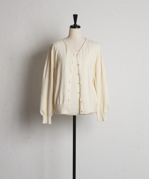 tocco closet（トッコ　クローゼット）の「【ZOZO限定】アンサンブルカーディガン（カーディガン/ボレロ・レディース・オフホワイト/ブラック/ブルーグレー/ピンク・M）」の18枚目の写真