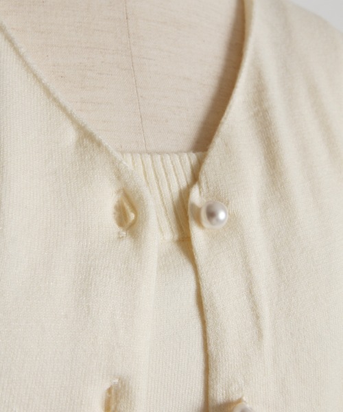 tocco closet（トッコ　クローゼット）の「【ZOZO限定】アンサンブルカーディガン（カーディガン/ボレロ・レディース・オフホワイト/ブラック/ブルーグレー/ピンク・M）」の22枚目の写真