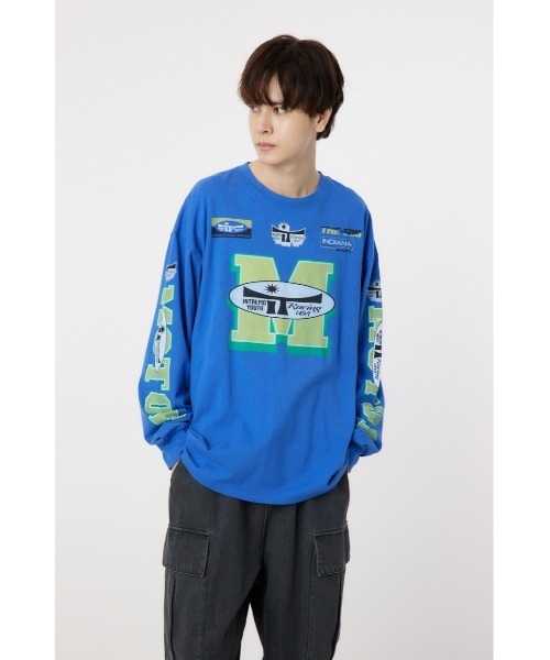 RODEO CROWNS WIDE BOWL(ロデオクラウンズワイドボウル)の「INTREPID YOUTH MOTOR L/S Tシャツ(Tシャツ/カットソー・レディース・オフホワイト/ブルー/ブラック/イエロー・MEDIUM/LARGE)」の10枚目の写真