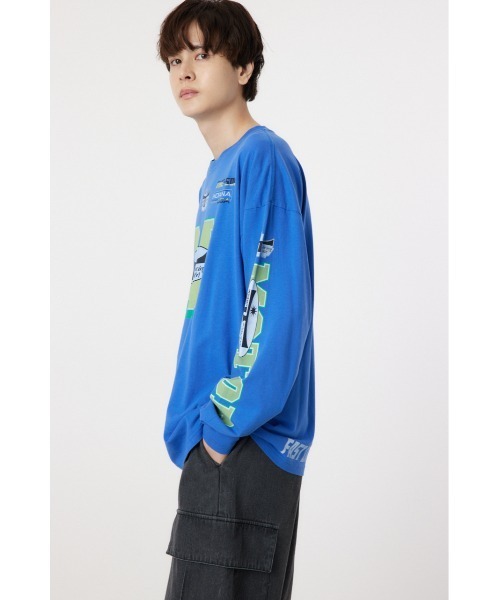 RODEO CROWNS WIDE BOWL(ロデオクラウンズワイドボウル)の「INTREPID YOUTH MOTOR L/S Tシャツ(Tシャツ/カットソー・レディース・オフホワイト/ブルー/ブラック/イエロー・MEDIUM/LARGE)」の12枚目の写真