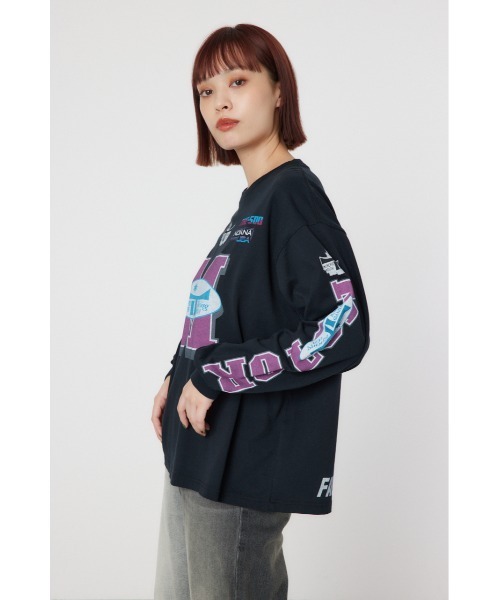 RODEO CROWNS WIDE BOWL(ロデオクラウンズワイドボウル)の「INTREPID YOUTH MOTOR L/S Tシャツ(Tシャツ/カットソー・レディース・オフホワイト/ブルー/ブラック/イエロー・MEDIUM/LARGE)」の17枚目の写真