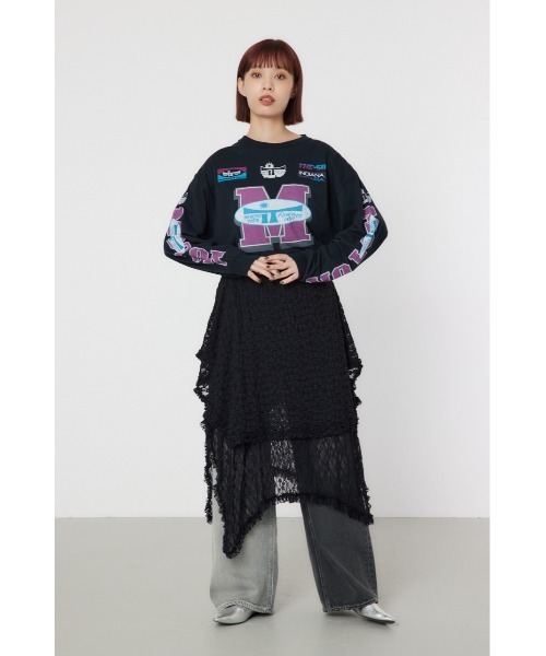 RODEO CROWNS WIDE BOWL(ロデオクラウンズワイドボウル)の「INTREPID YOUTH MOTOR L/S Tシャツ(Tシャツ/カットソー・レディース・オフホワイト/ブルー/ブラック/イエロー・MEDIUM/LARGE)」の20枚目の写真